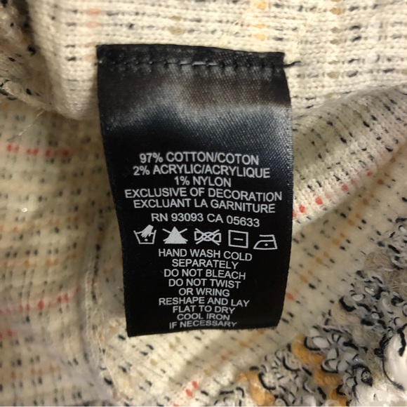 Nic+Zoe Jacket Dandelion Tweed Fringe Zip up Jacket Sz small - Picture 14 of 15